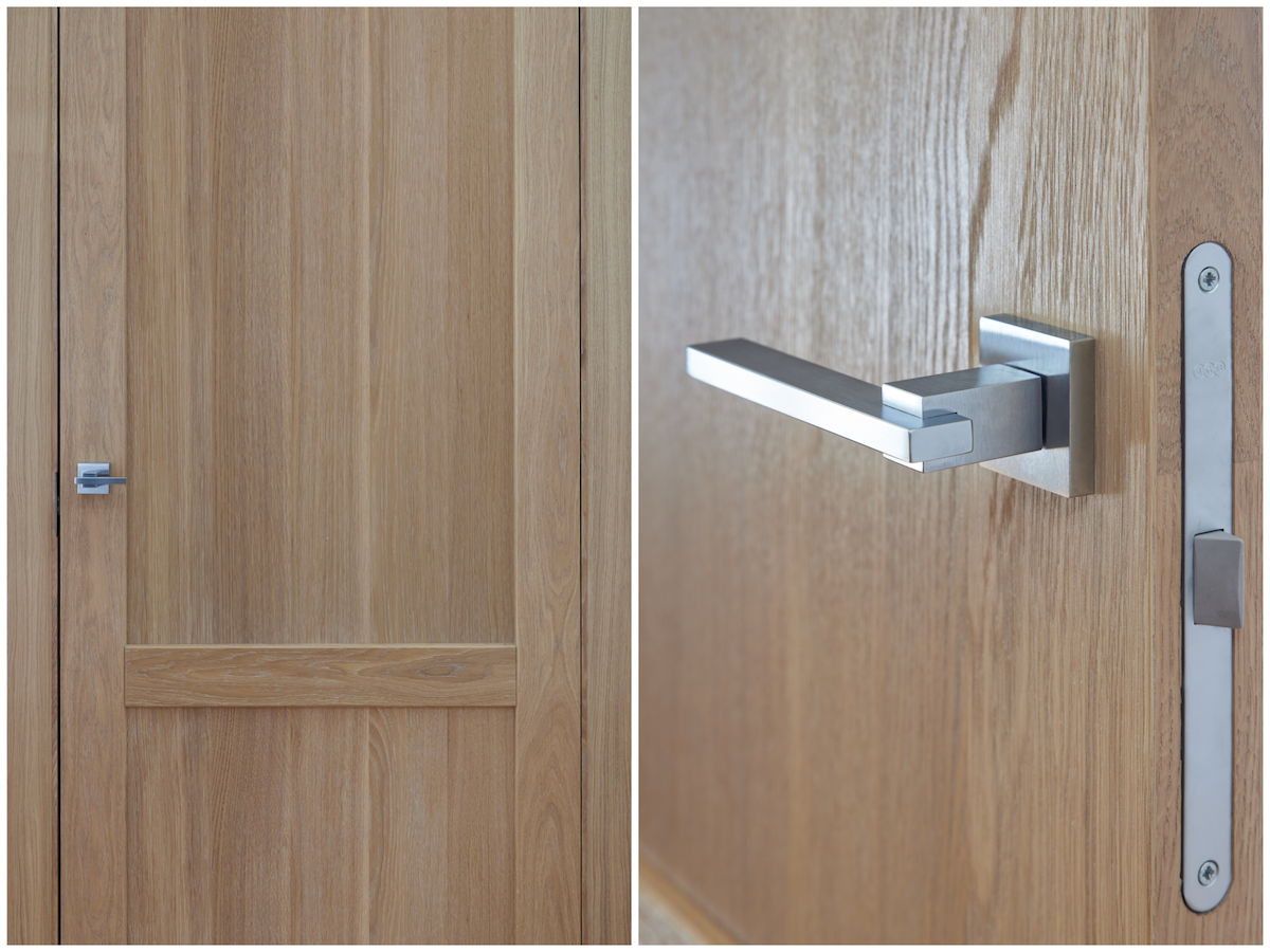 olivari handles oak doors